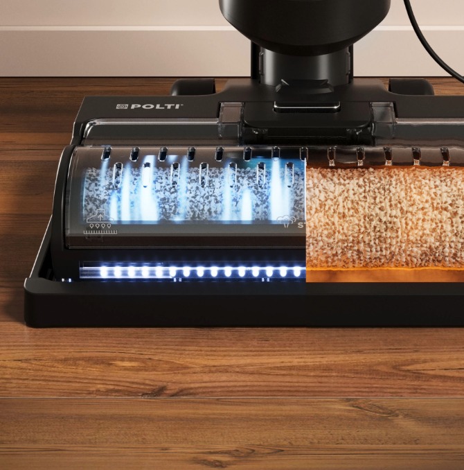 specifica sulla autopulizia di Polti Rollysteam lavapavimenti