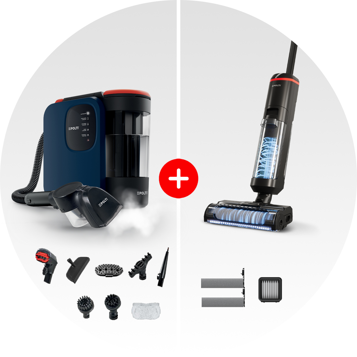Bundle - Polti StainOver Pet SC40 + Polti Rollysteam WD40C