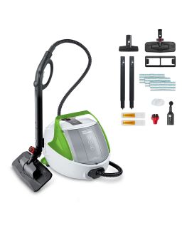 Polti Vaporetto Pro 8x con i suoi accessori di lato a destra