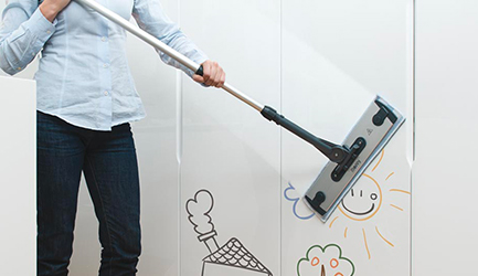 Polti Moppy: superfici veriticali