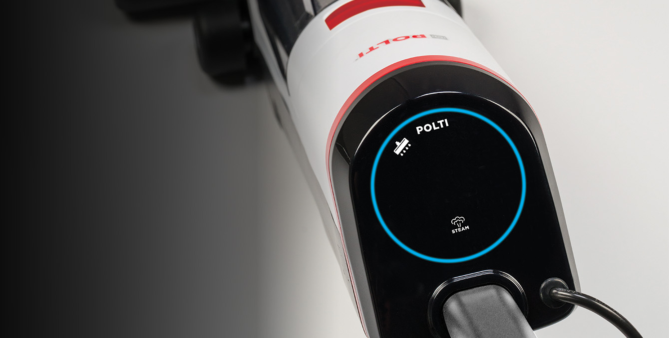 Dettaglio del display di Polti RollySteam