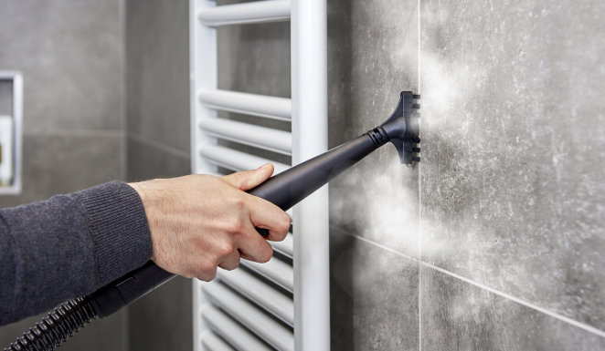 Il vapore del lavatappeti di Polti