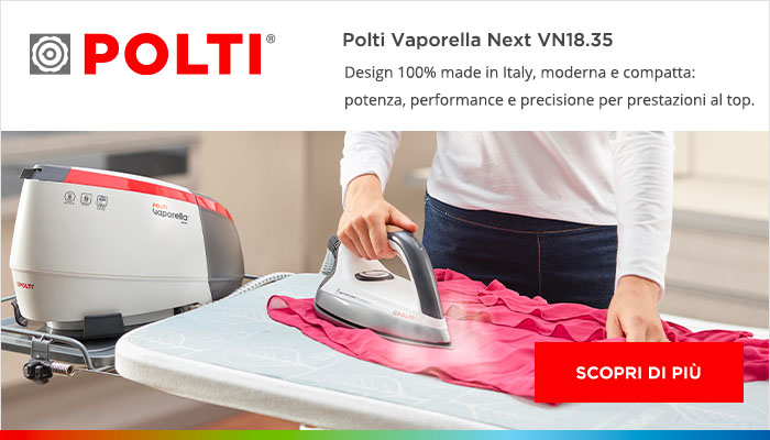 Scopri di più su Polti Vaporella Next VN18.35: il ferro da stiro moderno e compatto che unisce performance e precisione per prestazioni al top.