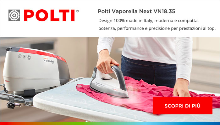 Scopri Polti Vaporella Next 18.53 Scopri Polti Vaporella Next 18.53: il ferro da stiro con caldaia moderno e compatto che unisce potenza, performance e precisione per prestazioni al top.
